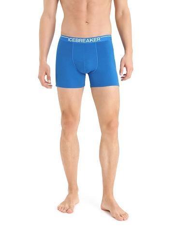 Men's Icebreaker Merino Anatomica Boxers Underwear Lazurite | CA 1636KORI